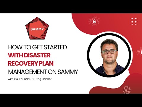 How to Get Started with Disaster Recovery Plan Management on SAMMY