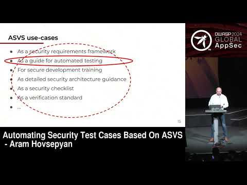 Automating Security Test Cases Based On ASVS - Aram Hovsepyan