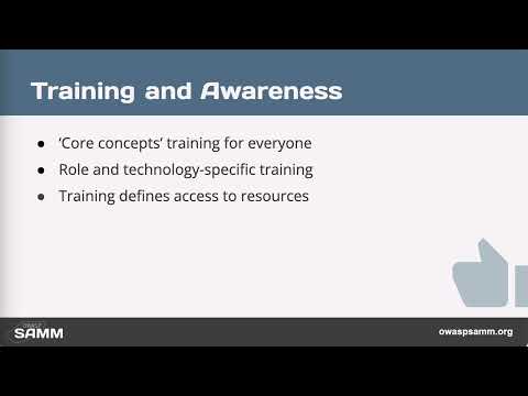 OWASP SAMM Training and Awareness