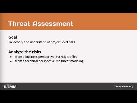 OWASP SAMM Threat Assessment
