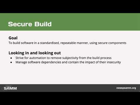 OWASP SAMM Secure build