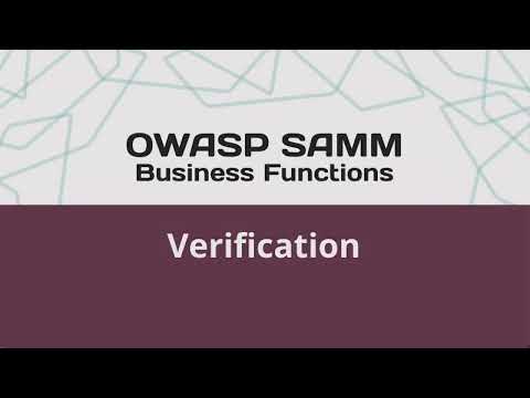 OWASP SAMM Verification
