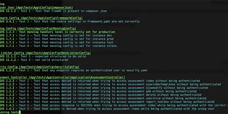 Security requirements