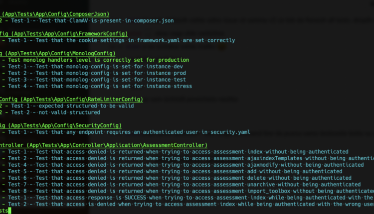 Security requirements driven testing