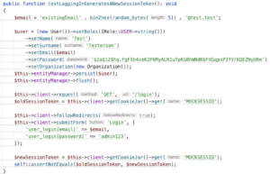 a sample requirement unit test case