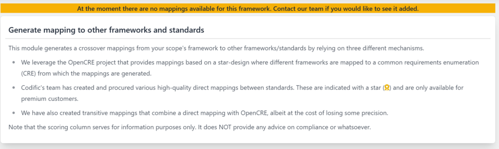 Mapping of NIST 800-34 to other frameworks in SAMMY