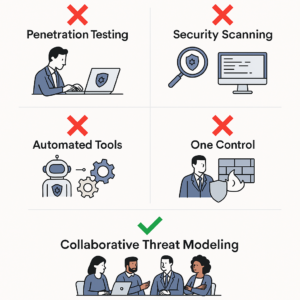 What is not threat modeling graphic