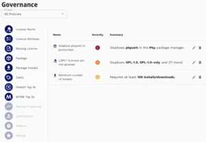 dependency governance in SOOS