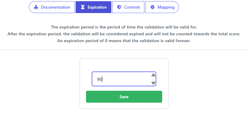 Expiration dates in SAMMY