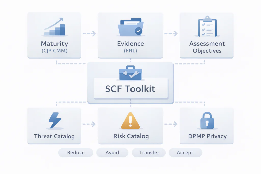 Secure Controls Framework Elements Infographic